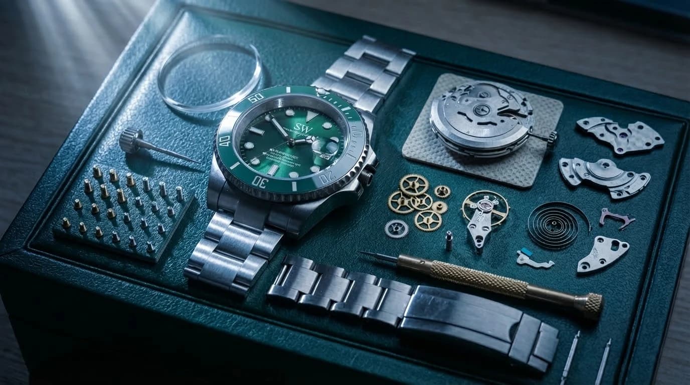 Master watchmaker at work
